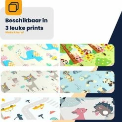 MIRO. MIRO Speelmat - Baby - Kinderen - Kruipmat - Speelkleed - Dubbelzijdig - XL - Opvouwbaar - Extra Dik - Foam - Olifant & Aapje - Cijfers & Letters - 180 X 200 CM - Inclusief Opbergtas -Exporteren speelkleden winkel 550x562 1