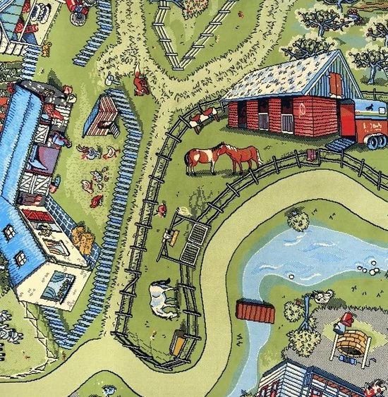 Sens Kids Rugs Boerderij Kindervloerkleed - Kindertapijt - 100 X 150 Cm - Wasbaar - Zacht - Duurzame Kwaliteit - Speelgoed 3 Sens Kids Rugs Boerderij Kindervloerkleed - Kindertapijt - 100 X 150 Cm - Wasbaar - Zacht - Duurzame Kwaliteit - Speelgoed