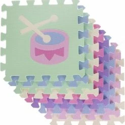 IsoTrade Kinder Speel Vloer - Schuimpuzzels Voor Op De Grond 9st - Muziekinstrumenten 30x30cm -Exporteren speelkleden winkel 550x565 5