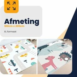 MIRO. MIRO Speelmat Baby Kinderen - Kruipmat - Speelkleed - Dubbelzijdig - XL - Opvouwbaar - Extra Dik - Foam - Verkeer & Dieren - Cijfers & Letters - 180 X 200 CM - Inclusief Opbergtas 18 MIRO. MIRO Speelmat Baby Kinderen - Kruipmat - Speelkleed - Dubbelzijdig - XL - Opvouwbaar - Extra Dik - Foam - Verkeer & Dieren - Cijfers & Letters - 180 X 200 CM - Inclusief Opbergtas -Exporteren speelkleden winkel 550x570 2