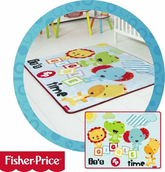 Fisher-Price Fisher Price Speelkleed Tapijt Voor De Kinderkamer - 117 X 157 Cm Groot - Gemaakt Van Super Zacht Materiaal 3 Fisher-Price Fisher Price Speelkleed Tapijt Voor De Kinderkamer - 117 X 157 Cm Groot - Gemaakt Van Super Zacht Materiaal