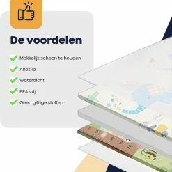 MIRO. MIRO Speelmat Baby Kinderen - Kruipmat - Speelkleed - Dubbelzijdig - XL - Opvouwbaar - Extra Dik - Foam - Panda & Hertje - Cijfers & Letters - 180 X 200 CM - Inclusief Opbergtas -Exporteren speelkleden winkel 550x572 3