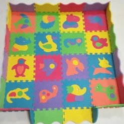 Buxibo 25 Delige Speelmat - Kinderpuzzel - Puzzelmat Dieren Met Opbergtas -Exporteren speelkleden winkel 550x573