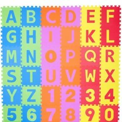 Relaxdays Speelmat Puzzel - 36 Foam Tegels - Puzzelmat Kinderen - Speelkleed Baby - Peuter -Exporteren speelkleden winkel 550x577