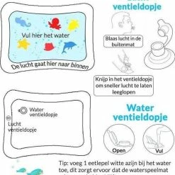 Lema Products Lema Playday® - Babygym - Baby Shower - Speelmat - Waterspeelmat - Speelkleed - Tummy Time - Kraamcadeau - Watermat - Blauw -Exporteren speelkleden winkel 550x588 1