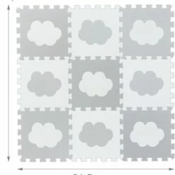 Relaxdays 18-delige Speelmat Foam - Wolk - Speeltegels - Puzzelmat - Puzzeltegels Kinderen - Wit-grijs 19 Relaxdays 18-delige Speelmat Foam - Wolk - Speeltegels - Puzzelmat - Puzzeltegels Kinderen - Wit-grijs -Exporteren speelkleden winkel 550x599 1