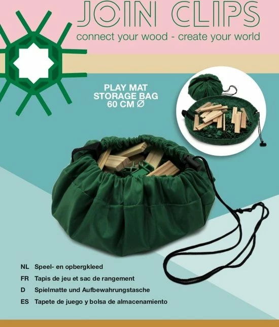 Join Clips Speel- En Opbergkleed Join Clips Polyester Groen 6 Join Clips Speel- En Opbergkleed Join Clips Polyester Groen - Afbeelding 4