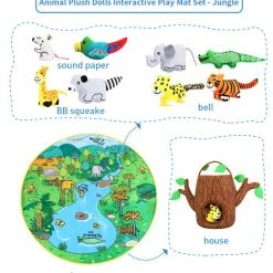 Louas Loua's Jungle Baby Speelmat Met 8 Knuffeldieren - Baby Speelkleed - Babygym - Baby Speelkleed Gym - Speelkleed Met Boog -Exporteren speelkleden winkel 550x657 1