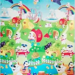 Merkloos Grote XL Speelmat Vloerkleed - Groot Kindervoerkleed - Dieren Kleed - Binnen & Buiten -Exporteren speelkleden winkel 550x666