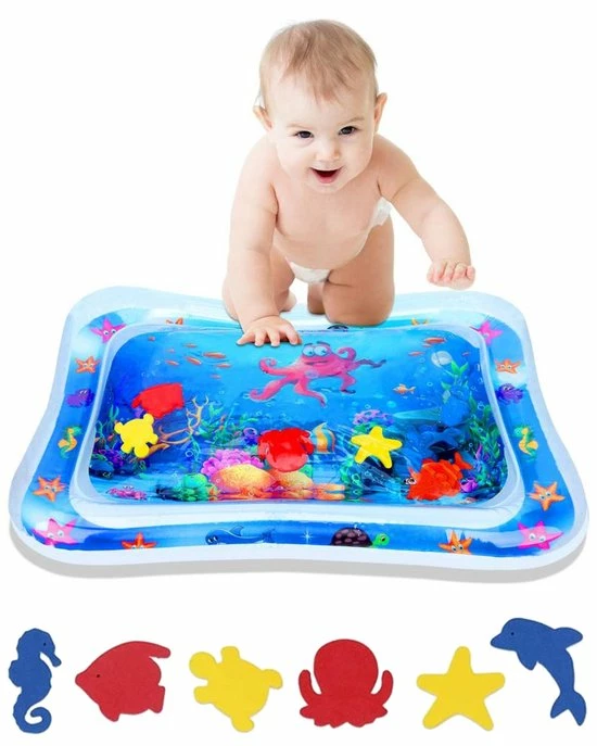 Nuvance - Waterspeelmat - Opblaasbaar - Watermat Baby - Speelmat - Waterspeelgoed - Tummy Time - Babyshower Cadeau – Kraamcadeau – Speelkleed Baby - Sinterklaas 2022 3 Nuvance - Waterspeelmat - Opblaasbaar - Watermat Baby - Speelmat - Waterspeelgoed - Tummy Time - Babyshower Cadeau – Kraamcadeau – Speelkleed Baby - Sinterklaas 2022