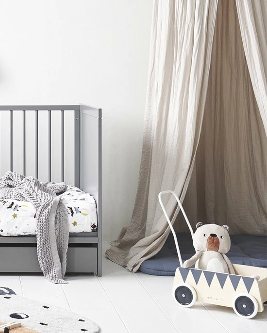 Petite Amelie Petite Amélie Speelkleed - Kind - 110x85 Cm - 100% Katoen - Donkerroze 4 Petite Amelie Petite Amélie Speelkleed - Kind - 110x85 Cm - 100% Katoen - Donkerroze - Afbeelding 2