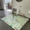Merkloos Speelmat Baby Kinderen - Speelkleed XL - Foam - Dubbelzijdig - Opvouwbaar - 180 X 200 Cm - Giraffe En Treintjes - 1,5 Cm Dik - Inclusief Opbergtas -Exporteren speelkleden winkel 550x733
