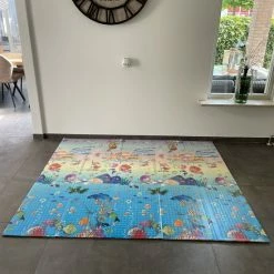 Merkloos Speelmat Baby Kinderen - Speelkleed XL - Foam - Dubbelzijdig - Opvouwbaar - 180 X 200 Cm - Dieren En Aquarium - 1,5 Cm Dik - Inclusief Opbergtas -Exporteren speelkleden winkel 550x733 15