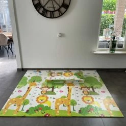 Merkloos Speelmat Baby Kinderen - Speelkleed XL - Foam - Dubbelzijdig - Opvouwbaar - 180 X 200 Cm - Dieren En Aquarium - 1,5 Cm Dik - Inclusief Opbergtas -Exporteren speelkleden winkel 550x733 19