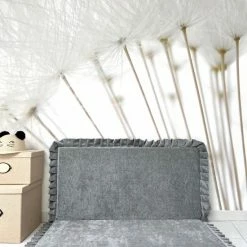 Kiddosworld Speelmat VELVET - VIERKANT - Grijs