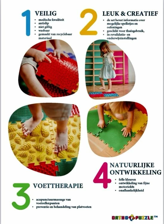 Merkloos Zeekiezels, Orthopuzzle, Orthopedische Massage En Ontwikkelings Speelmatten Voor Baby Kinderen, Vloerkleed, Sensorische En Balans Stapstenen 5 Merkloos Zeekiezels, Orthopuzzle, Orthopedische Massage En Ontwikkelings Speelmatten Voor Baby Kinderen, Vloerkleed, Sensorische En Balans Stapstenen - Afbeelding 3