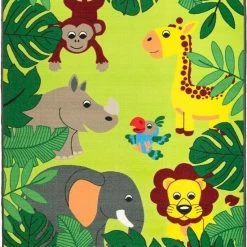 Thema Kleden Jungle Vloerkleed Kinderkamer 133x133cm