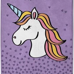 Achoka Vloerkleed Eenhoorn 100 X 150 Cm Paars