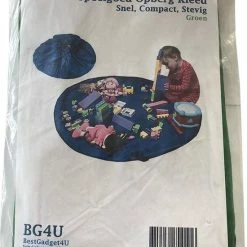 BG4U 2 In 1 Speelgoed Opberg Kleed | Speelgoed Organizer | Speelmat Voor Kinderen | Opbergzak Speelkleed | Diameter 1.5 Meter | Kleur Groen -Exporteren speelkleden winkel 550x767