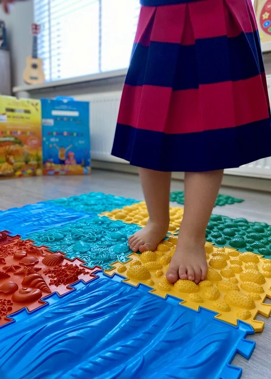 Merkloos Zeekiezels, Orthopuzzle, Orthopedische Massage En Ontwikkelings Speelmatten Voor Baby Kinderen, Vloerkleed, Sensorische En Balans Stapstenen 6 Merkloos Zeekiezels, Orthopuzzle, Orthopedische Massage En Ontwikkelings Speelmatten Voor Baby Kinderen, Vloerkleed, Sensorische En Balans Stapstenen - Afbeelding 4