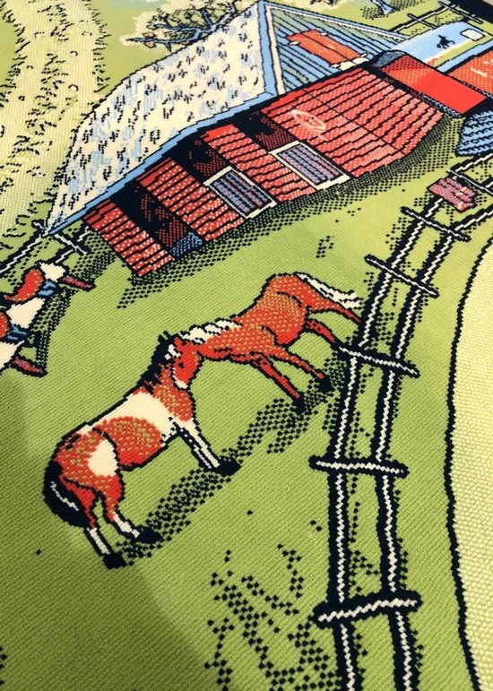 Sens Kids Rugs Boerderij Kindervloerkleed - Kindertapijt - 100 X 150 Cm - Wasbaar - Zacht - Duurzame Kwaliteit - Speelgoed 4 Sens Kids Rugs Boerderij Kindervloerkleed - Kindertapijt - 100 X 150 Cm - Wasbaar - Zacht - Duurzame Kwaliteit - Speelgoed - Afbeelding 2