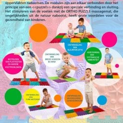 Merkloos Bos, Ortho Puzzle, Orthopedische Massage En Ontwikkelingsmatten, Speelmat Voor Baby, Peuters En Kinderen, Balans En Sensorische Stapstenen, Educatief Speelgoed, Vloerkleed -Exporteren speelkleden winkel 550x780