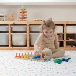 Love By Lily .com Love By Lily - Groot Speelkleed - Sunny Clovers - City Size - 150x120cm -Exporteren speelkleden winkel 550x787 4