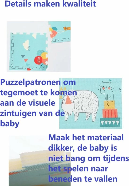 Beyo-living Speelkleden - Speelbox Met - Grondbox- Kruipbox Maat- Kinderbox Mat -Kinder Speelmat - Educatief Speel Kleed -Puzzelmat -Educatief Speel Kleed Voor Baby/Peuters/Kinderen Vanaf 0 Jaar - 120x120 Cm 7 Beyo-living Speelkleden - Speelbox Met - Grondbox- Kruipbox Maat- Kinderbox Mat -Kinder Speelmat - Educatief Speel Kleed -Puzzelmat -Educatief Speel Kleed Voor Baby/Peuters/Kinderen Vanaf 0 Jaar - 120x120 Cm - Afbeelding 5