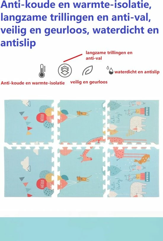 Beyo-living Speelkleden - Speelbox Met - Grondbox- Kruipbox Maat- Kinderbox Mat -Kinder Speelmat - Educatief Speel Kleed -Puzzelmat -Educatief Speel Kleed Voor Baby/Peuters/Kinderen Vanaf 0 Jaar - 120x120 Cm 10 Beyo-living Speelkleden - Speelbox Met - Grondbox- Kruipbox Maat- Kinderbox Mat -Kinder Speelmat - Educatief Speel Kleed -Puzzelmat -Educatief Speel Kleed Voor Baby/Peuters/Kinderen Vanaf 0 Jaar - 120x120 Cm - Afbeelding 8