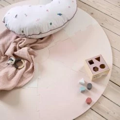 Sebra Speelmat – Puzzelmat - Speel Puzzel Mat | Forest Dusty Pink | Kinderkamer | Babykamer | Baby | Kinderen -Exporteren speelkleden winkel 550x824 1